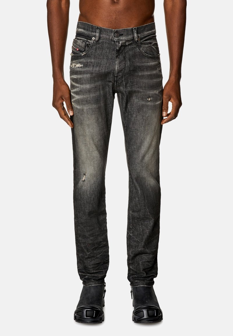 Diesel D-STRUKT - Jeans Straight Leg - black dark grey/schwarz - Zalando.de