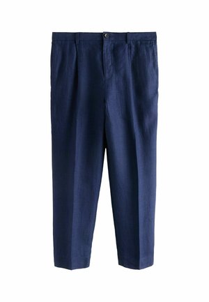 Next, REGULAR FIT - SIGNATURE DRAWSTRING TROUSERS - Stoffhose - navy
