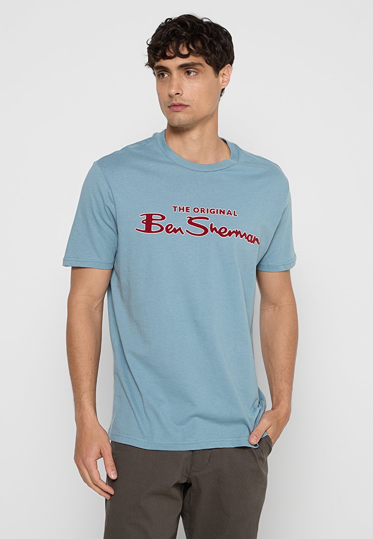 Ben Sherman T-shirt print lichtblauw