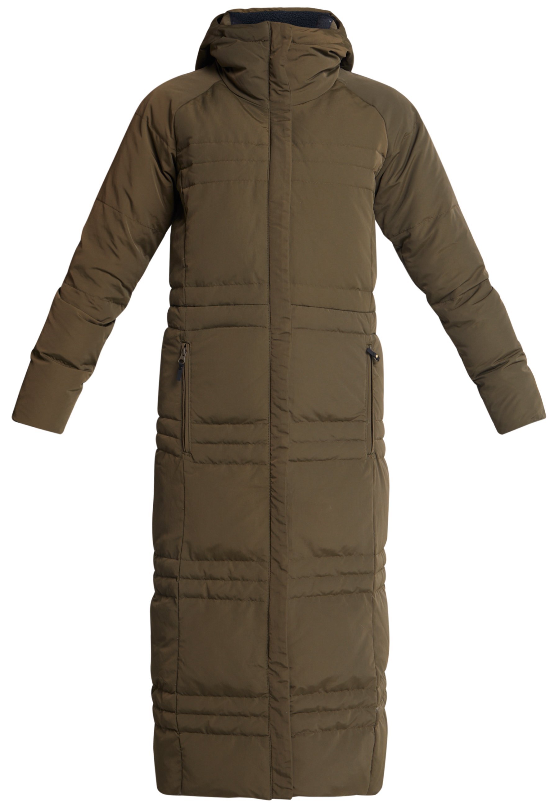 RUBY FALLS LONG JACKET Płaszcz puchowy olive green RUBY FALLS LONG JACKET Płaszcz puchowy olive green
