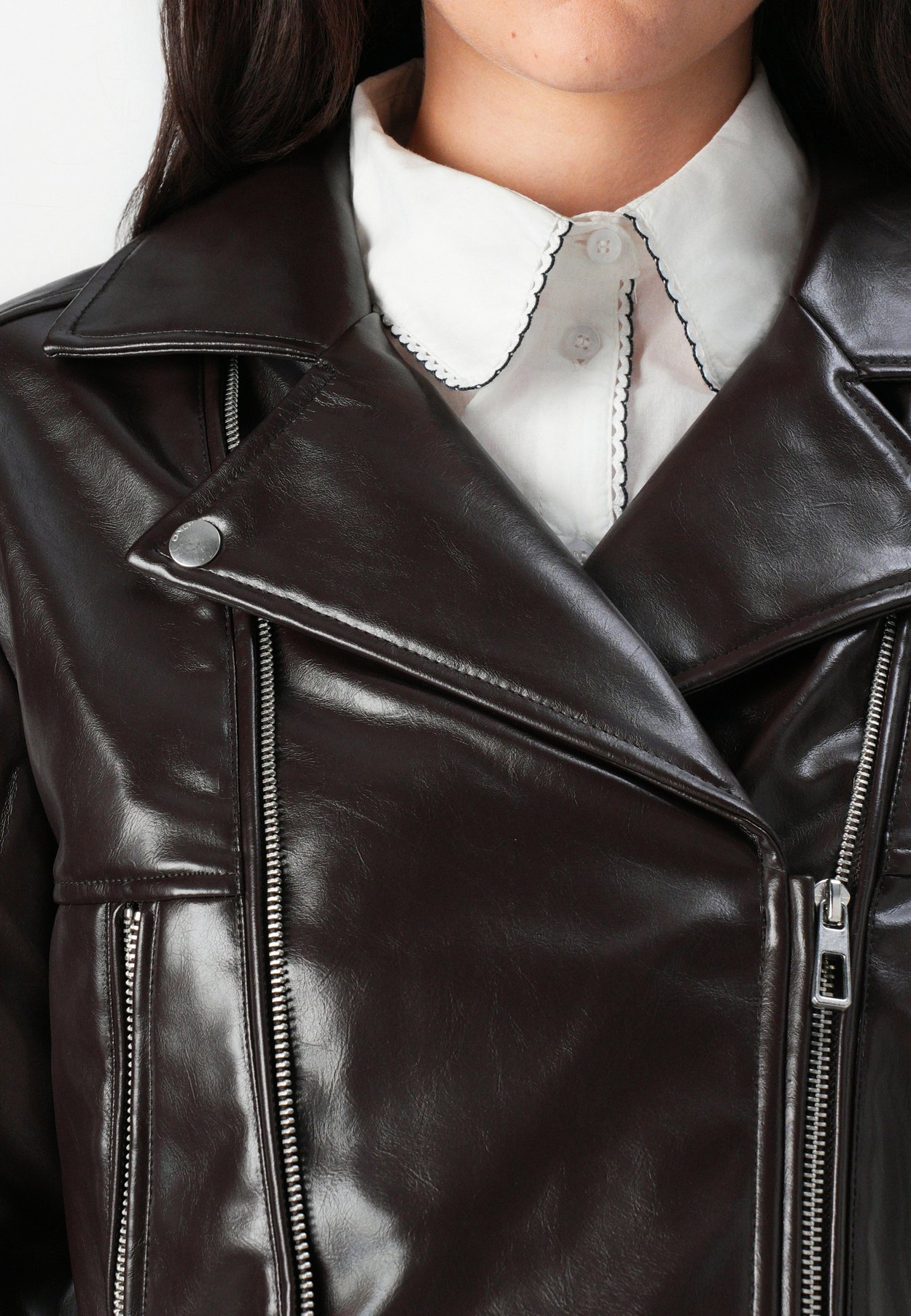 ONLKAMILLA PATENT SHOULDER BIKER