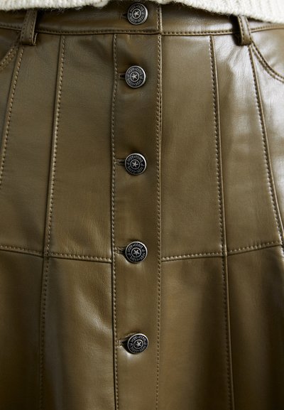 Cinq à Sept VEENA SKIRT - A-linjainen hame - dark olive