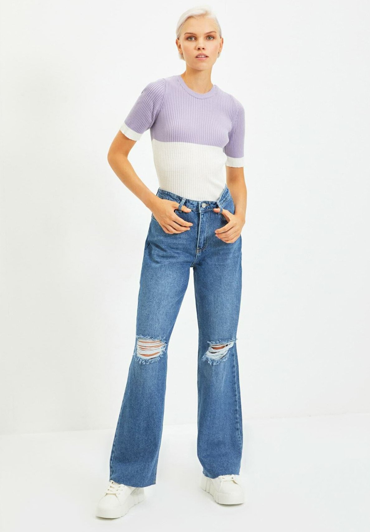 Trendyol Jeans a zampa - blue/blu - Zalando.it