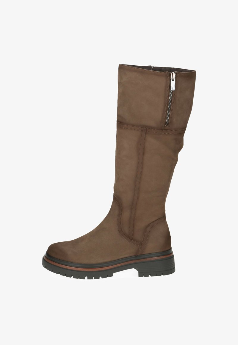 Caprice Botas con plataforma - taupe nubuc