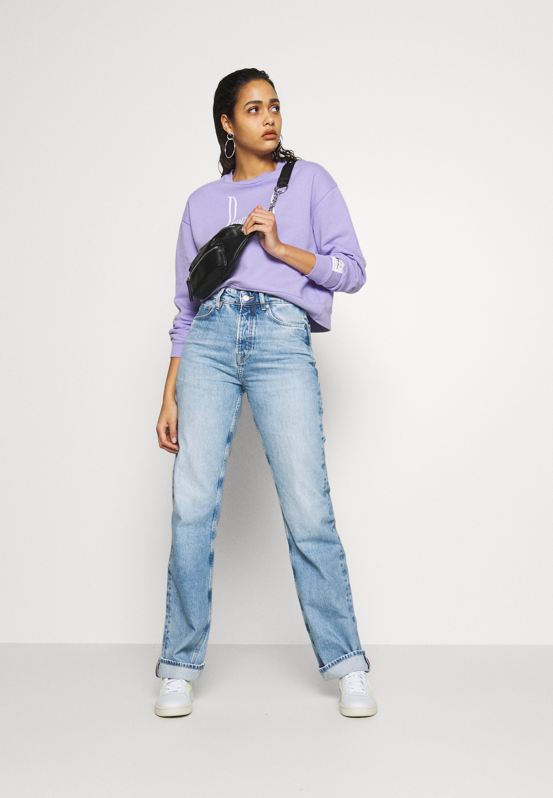Pepe Jeans DUA LIPA x PEPE JEANS - Jeans Straight Leg - light blue denim/light-blue  denim - Zalando.de