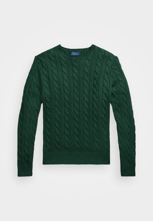 Polo Ralph Lauren CABLE KNIT COTTON JUMPER - Stickad tröja - vintage pine