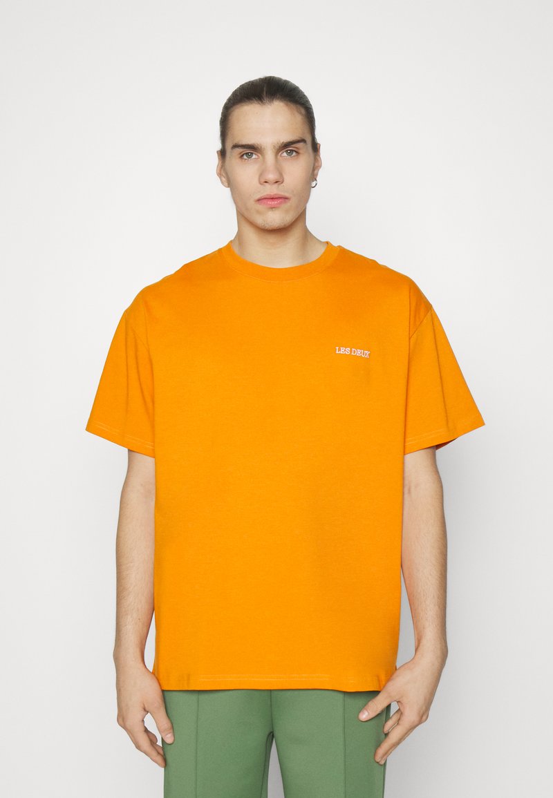 Les Deux DIEGO Tshirt basic dusty orange/white/oranje Zalando.nl