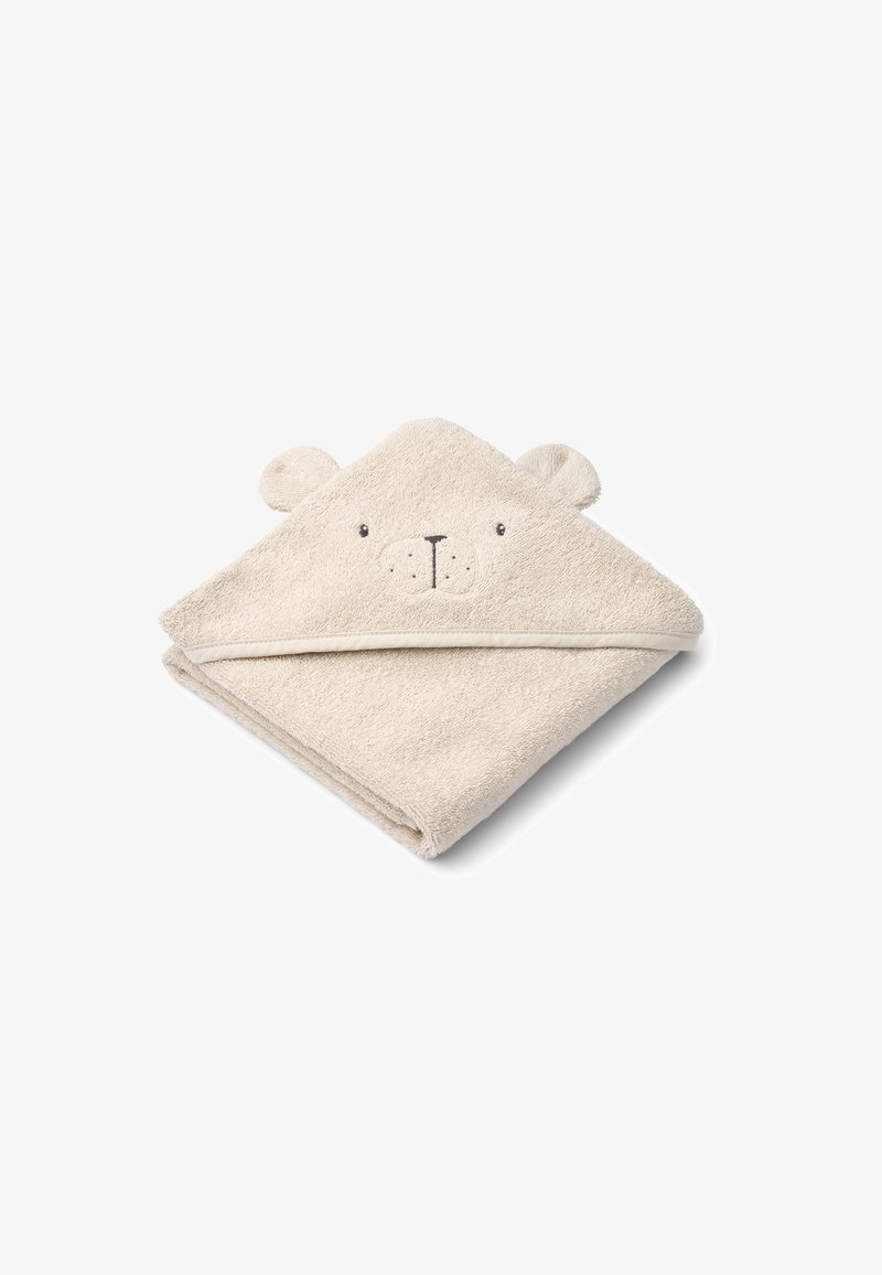 Liewood ALBERT POLARBEAR HOODED TOWEL UNISEX - Vannas dvielis - sandy