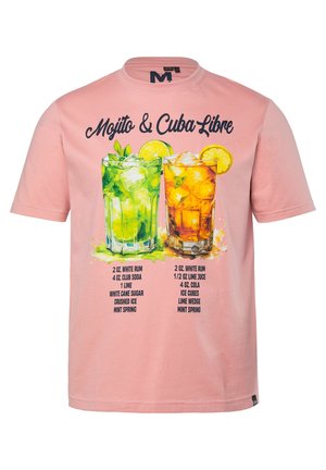 Men Plus, T-SHIRT, PRINT, SHORT SLEEVES, UP TO 8XL - T-shirt con stampa - pink