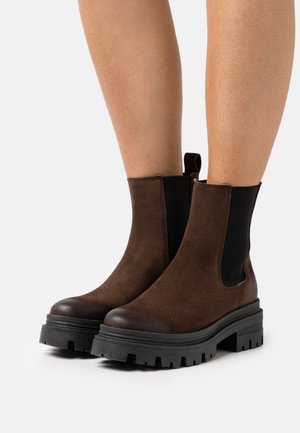 Bottines à plateau - brown