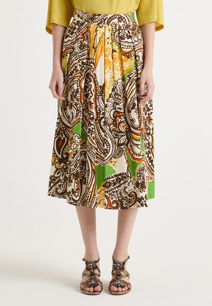 Maliparmi GEOMETRIC MIMOSA  - Gonna a campana - yellow