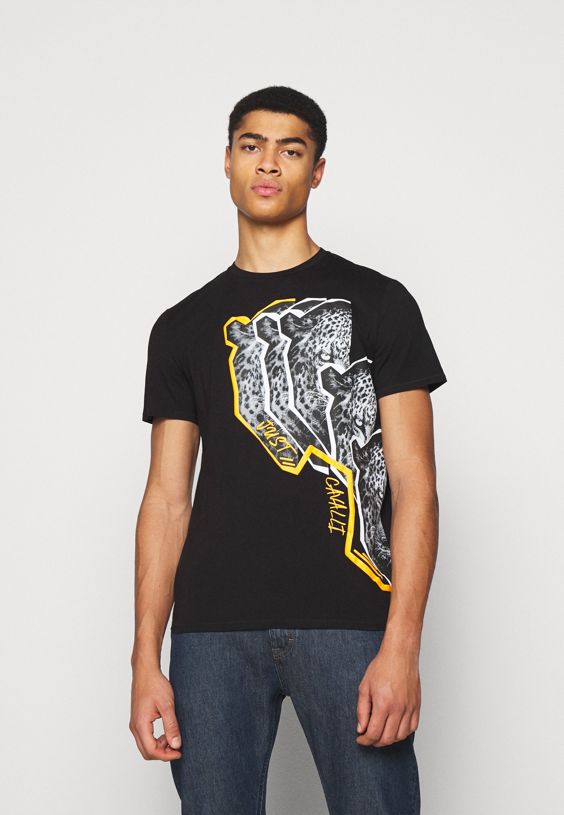 Just Cavalli Print T-shirt - black 