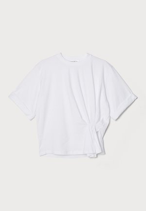 Victoria Beckham GATHER DETAIL TEE - T-shirts basic - white