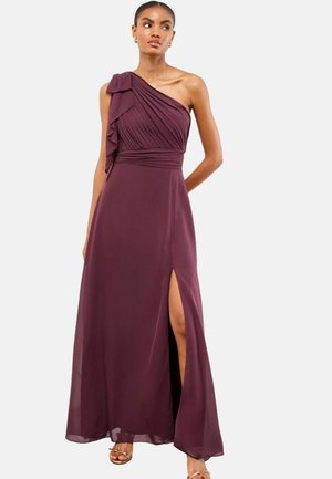 REGULAR FIT - BOW ONE SHOULDER MAXI WEDDING BRIDESMAID - Alkalmi viselet - burgundy red