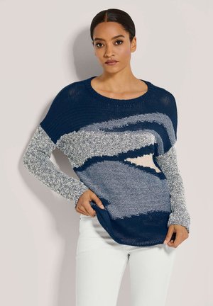 Trui - steel blue   navy   silver