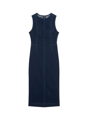 Lee, SHAPED LONG DRESS - Spijkerjurk - dark-blue denim