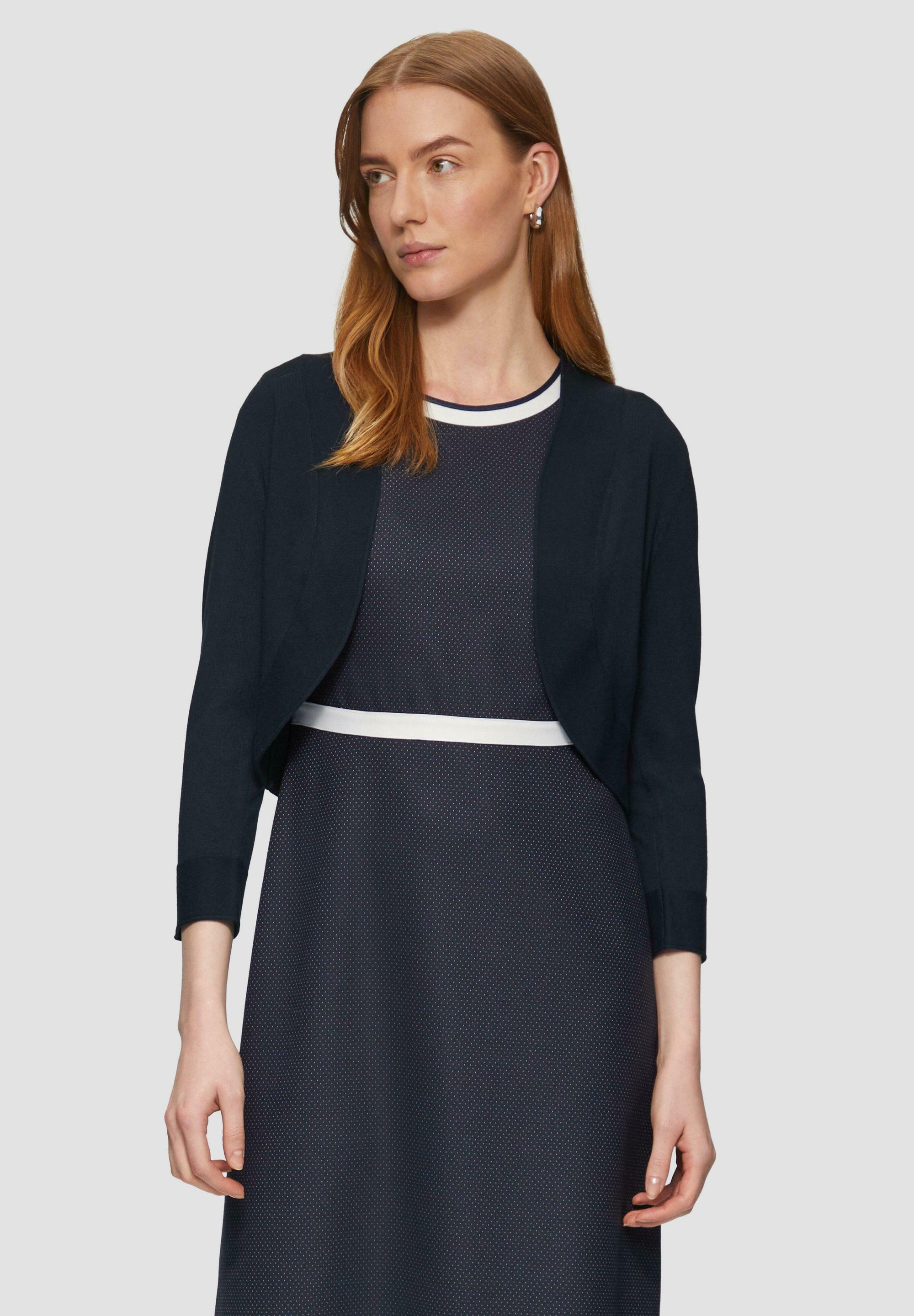 s.Oliver BLACK LABEL Cardigan 3/4 Manica, Blue Green, 44 Donna