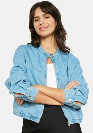 ZIP-UP - Denimová bunda - blue bleached
