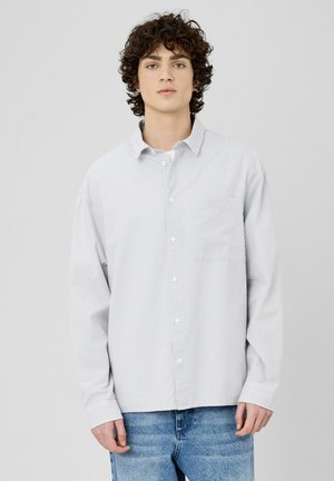 À CARREAUX SEERSUCKER - Chemise - gris clair