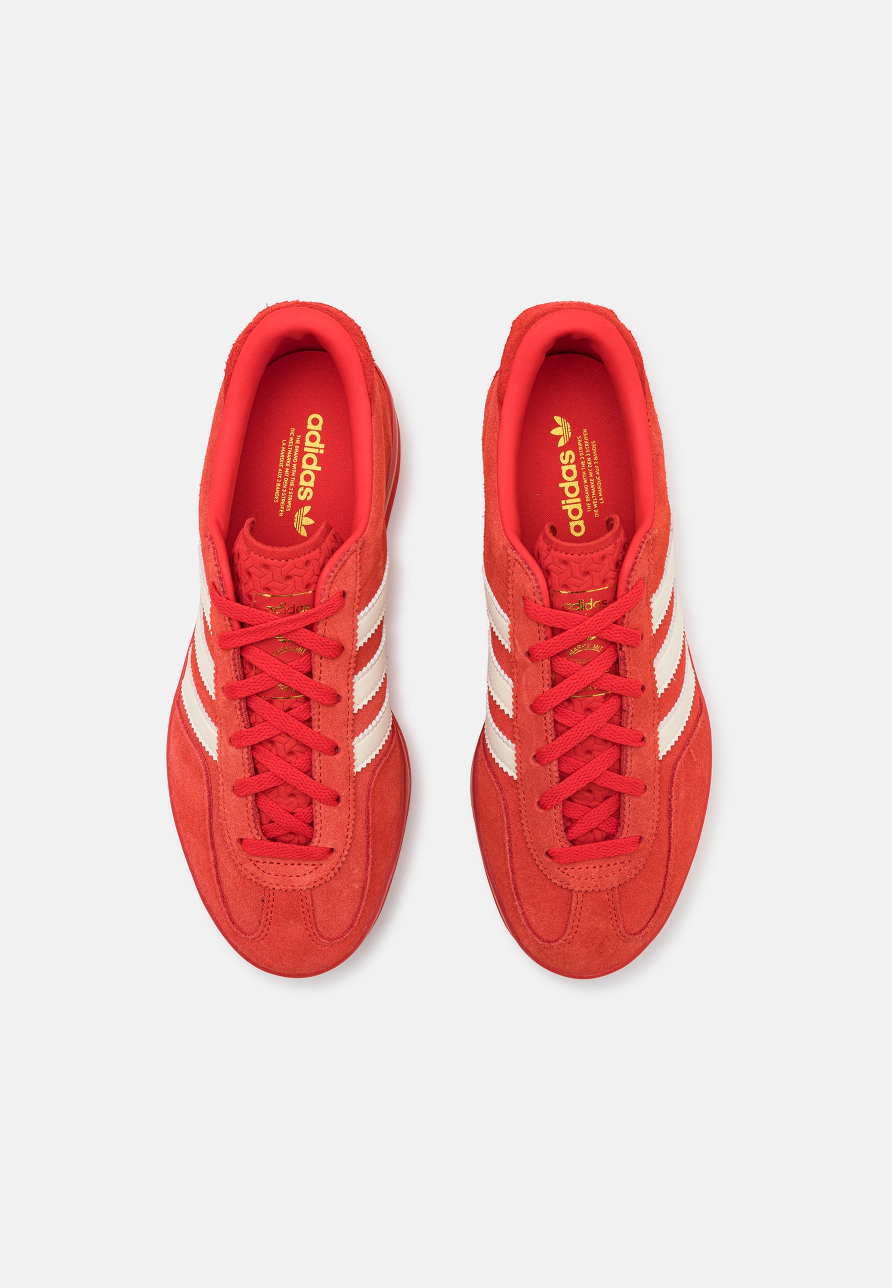 ☆大人気☆adidas Originals Gazelle Stack Red / Cream White adidas Gazelle Stack Trainers Red Cream White Gold Metallic