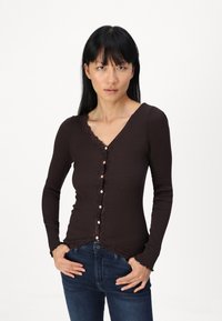 Rosemunde BABETTE CARDIGAN - Cardigan - dark espresso