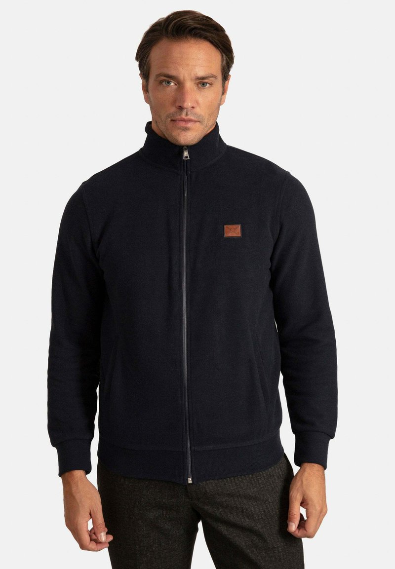 Jocelyn Textured Quarter Zip Raglan Sleeve Sweatshirt
