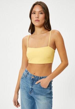 CROP TANK THIN STRAPPY  - Top - yellow