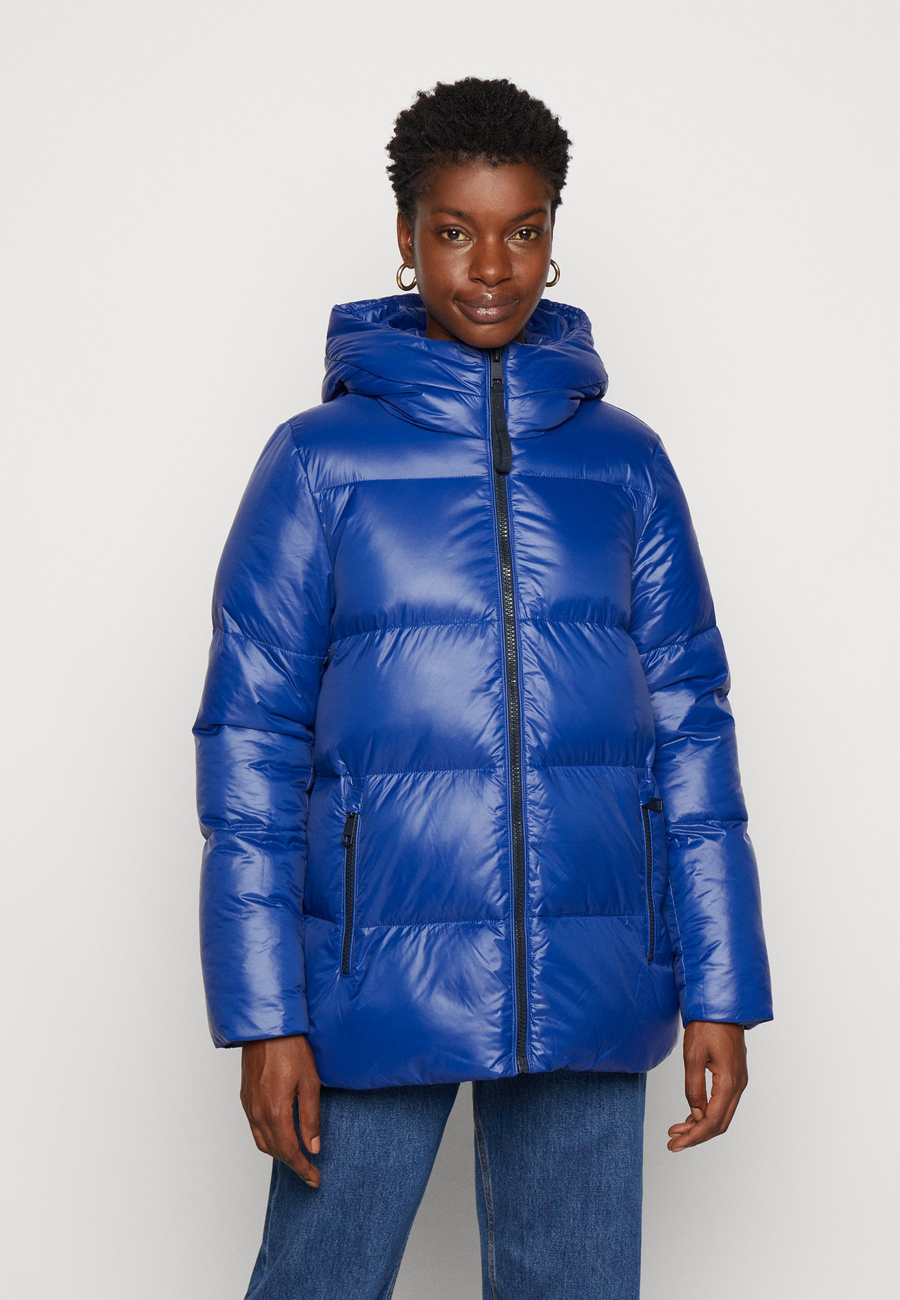 Tommy Hilfiger PADDED LOGO COAT - Vinterfrakker - bold blue/blå - Zalando.dk