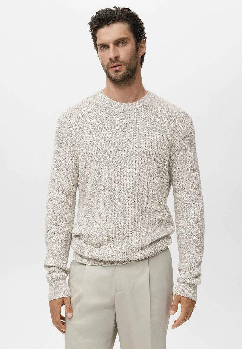 Pull Mango Taille M Maille écru - Grosse Maille - Occasion Très Bon état