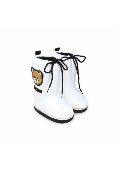 MOSCHINO Stivaletti stringati - white