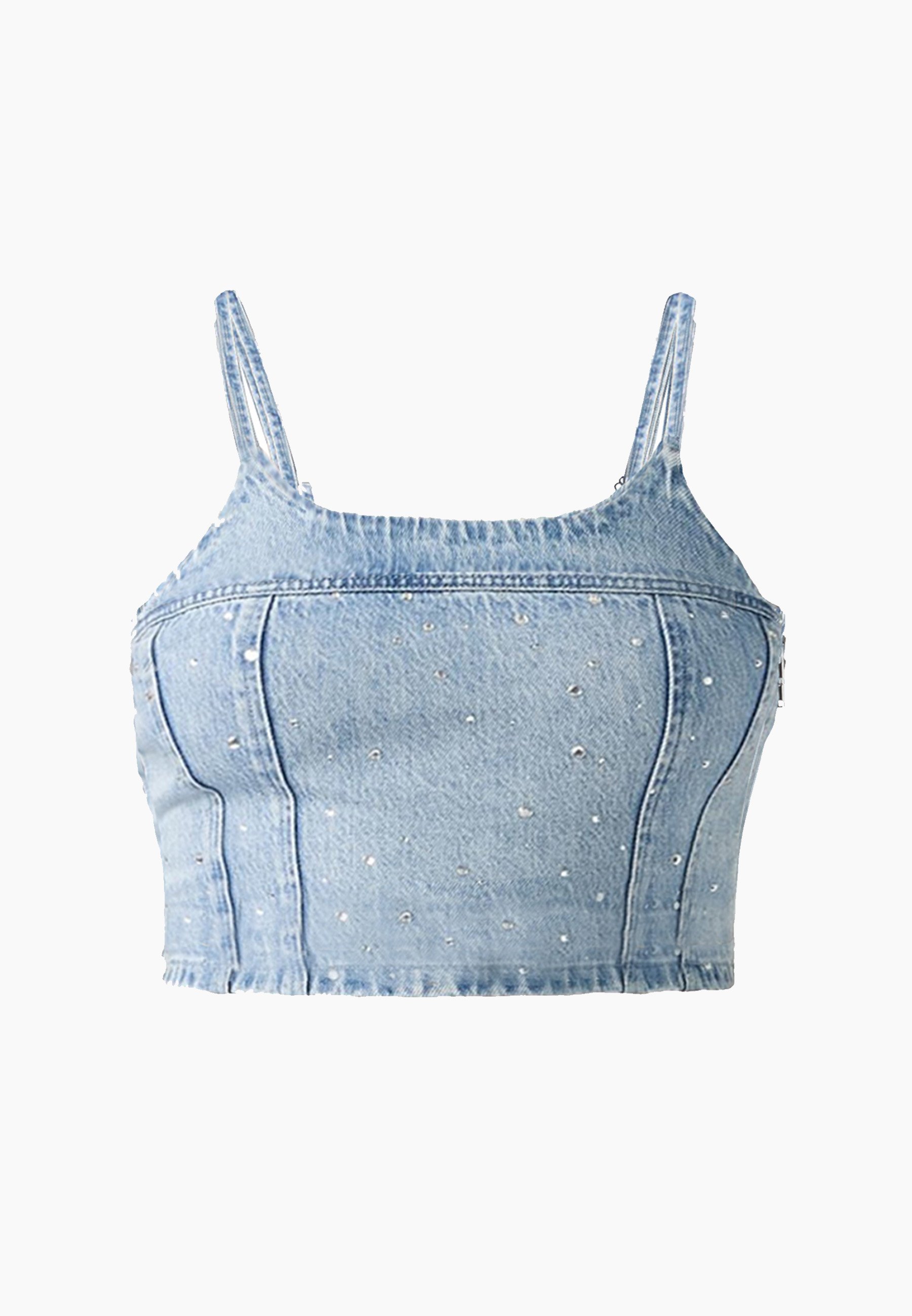 Levi's® JADINE DENIM CAMI TANK - Top - dazzle me/blue denim