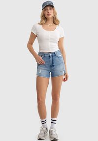 Big Star AUTHENTIC - Farkkushortsit - blau