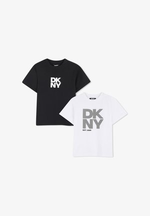 DKNY, LOT DE 2 TEE-SHIRTS PACK - T-shirt print - noir/blanc
