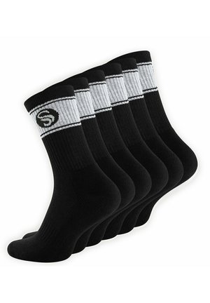Stark Soul 6 PAAR RETRO DESIGN FROTTEESOHLE - Calze - schwarz