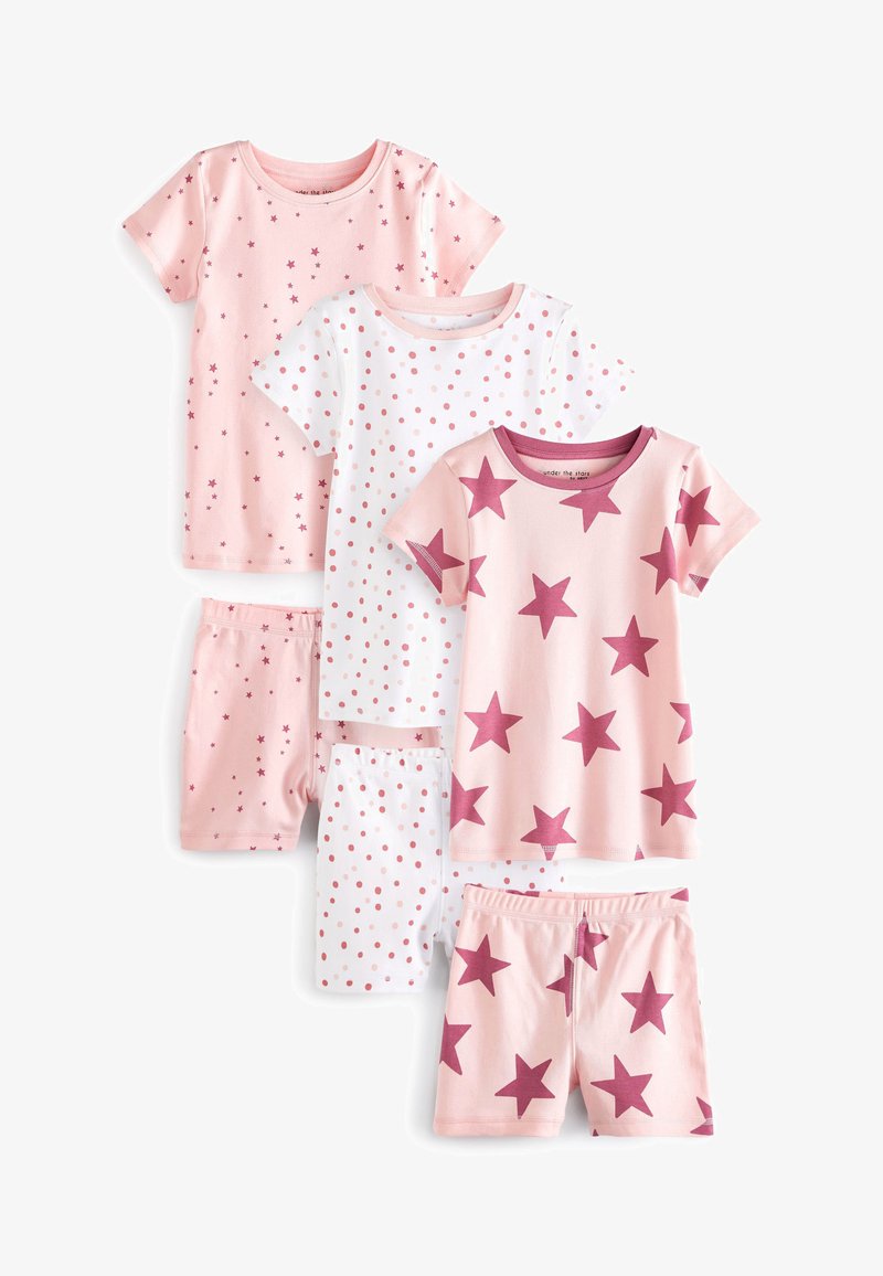 Next SHORT PYJAMAS 3 PACK - Pyjamas - pink star/ljusrosa - Zalando.se