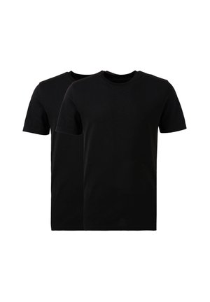 REGULAR FIT 2 PACK - T-Shirt basic - black black