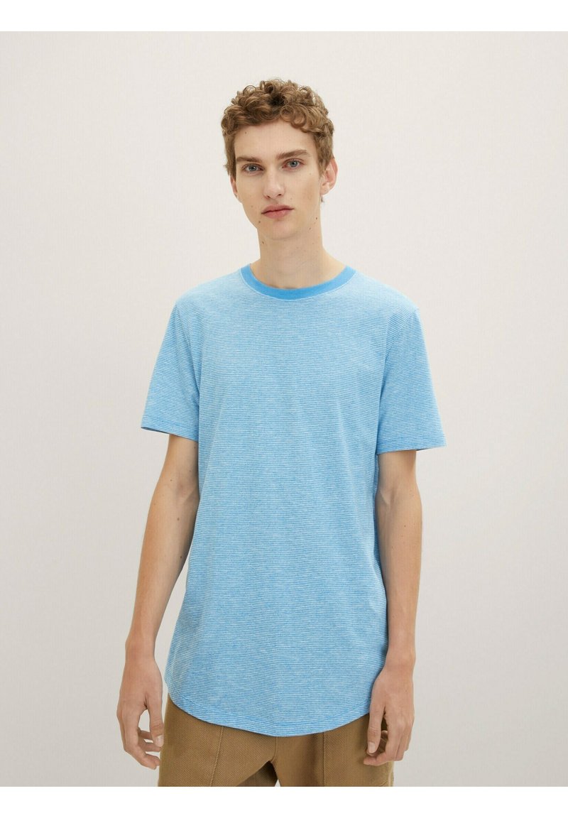 Basic sky ribbed logo tee SS26 main image 0