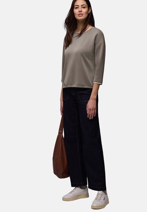 MIT KONTRASTDETAILS - Langarmshirt - braun