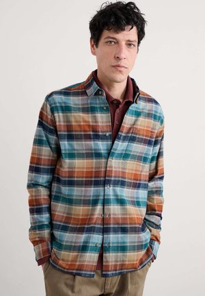 FATHOMER - Camicia - orange - root cellar light wade