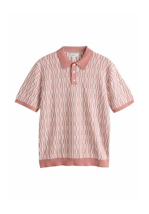 Next, Polo shirt - pink white