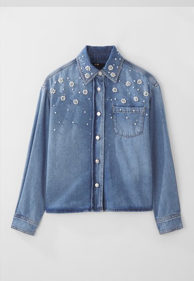 Maje CARLA - Giacca di jeans - bleu