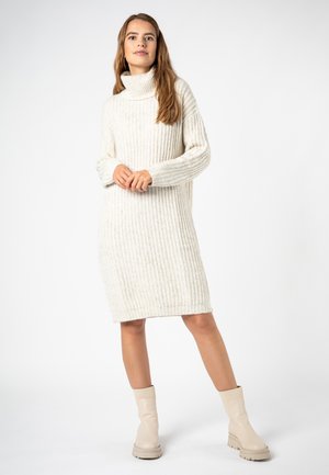 MIT ROLLKRAGEN - Jumper dress - beige