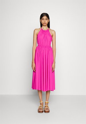 HALTER MIDI DRESS - Vestito estivo - cerise