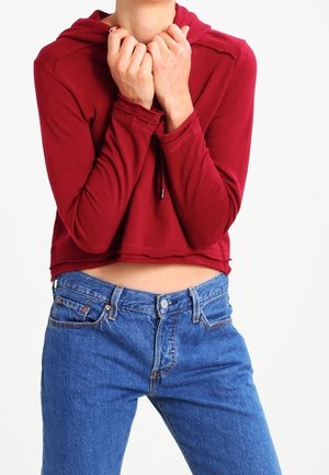 Jersey con capucha - dark red