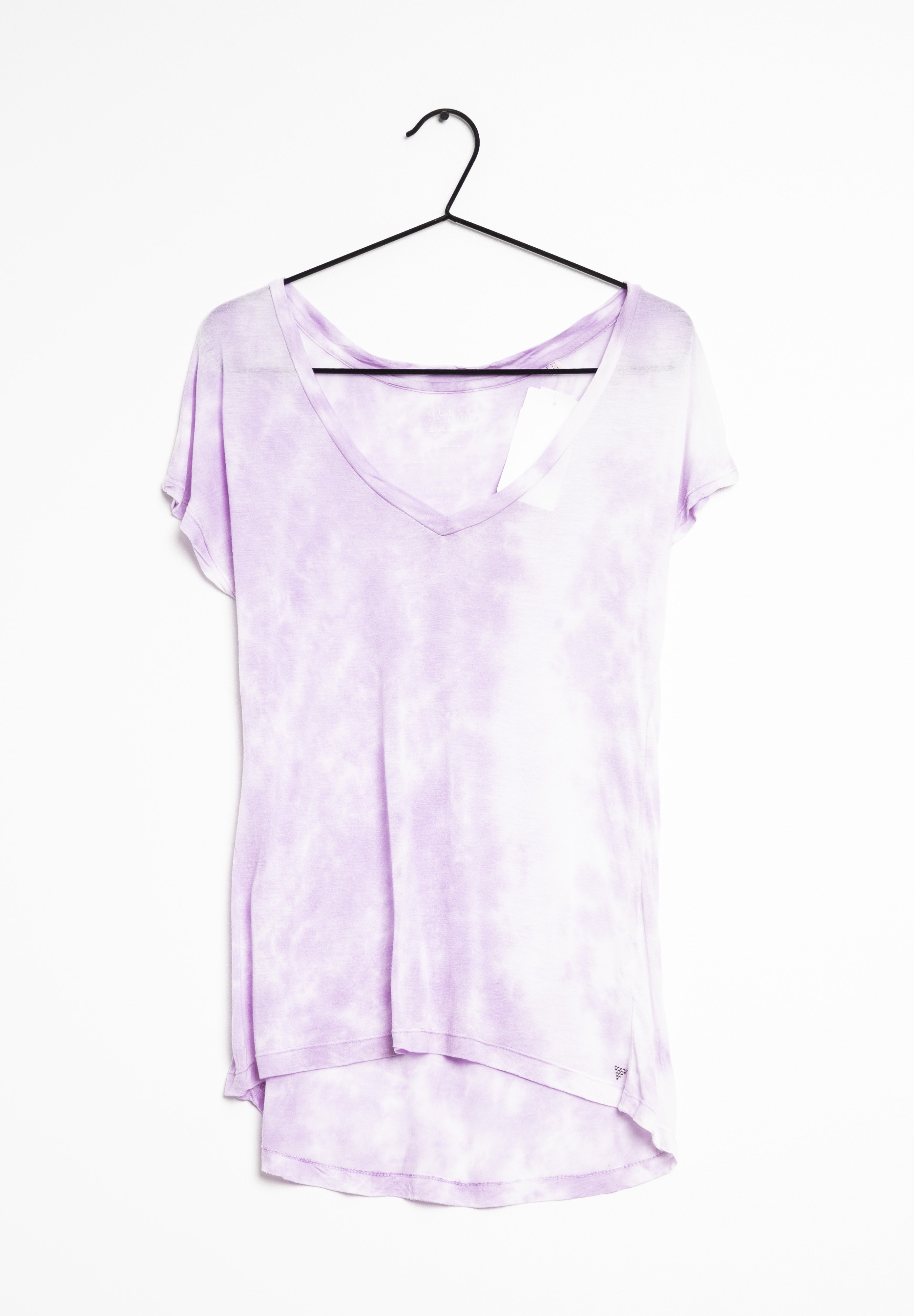 Guess T-shirt print - purple/paars 