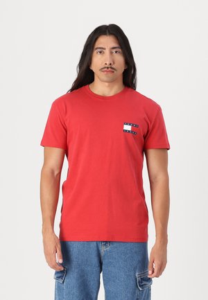 HERITAGE FLAG TEE - T-shirt con stampa - red hot