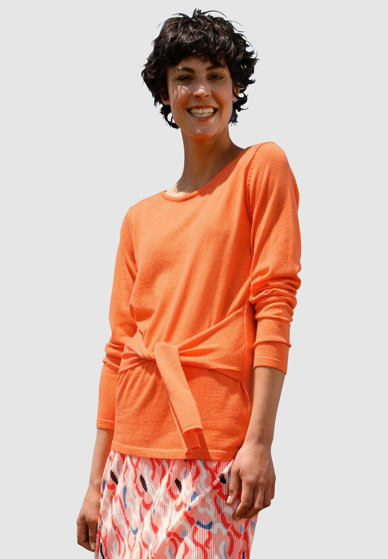 Damen Strickjacken | Dress In Strickpullover orange - RT34783 Damen Strickjacken | Dress In Strickpullover orange - RT34783