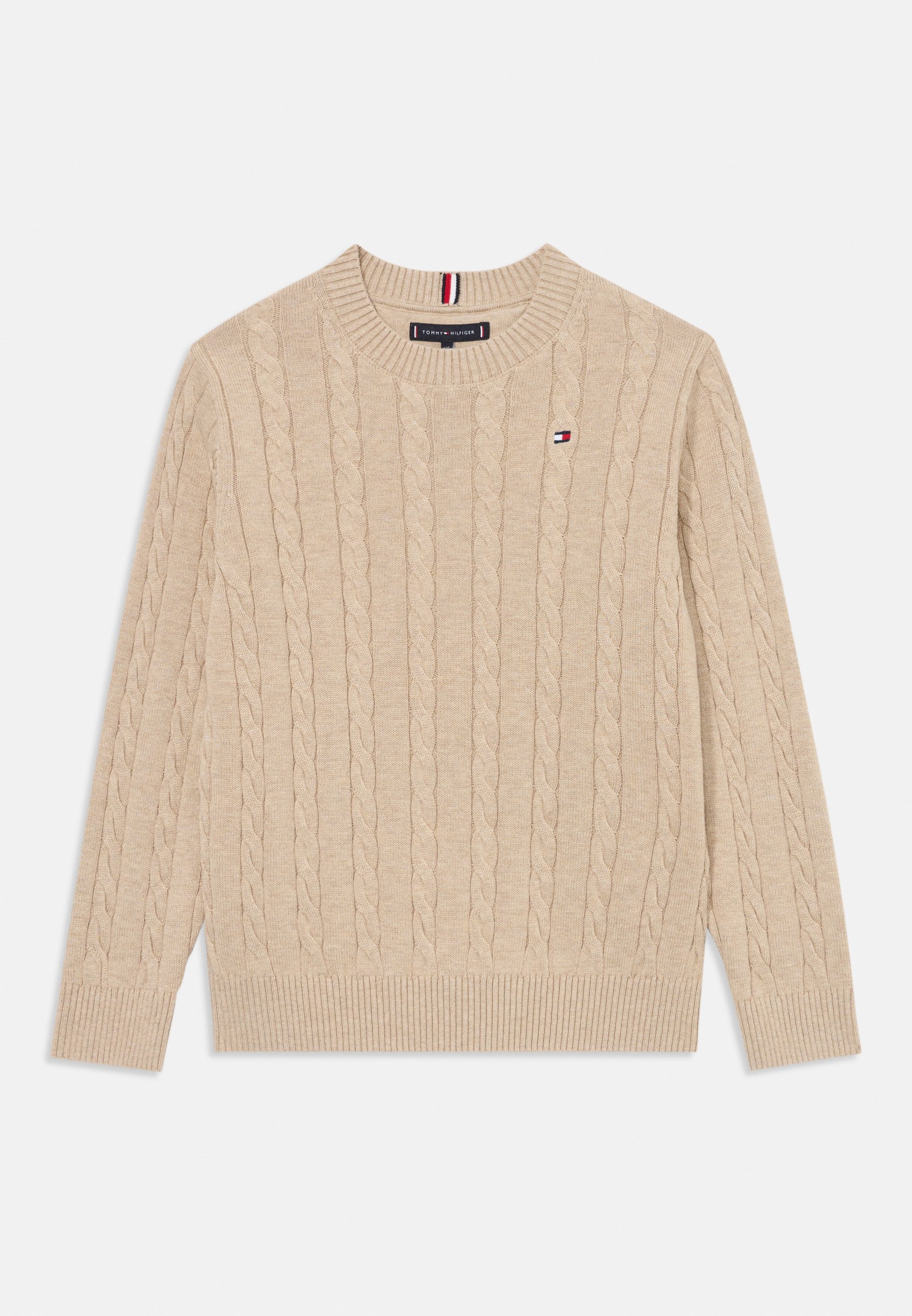 Tommy Hilfiger CABLE SWEATER Jumper malted milk heather/beige