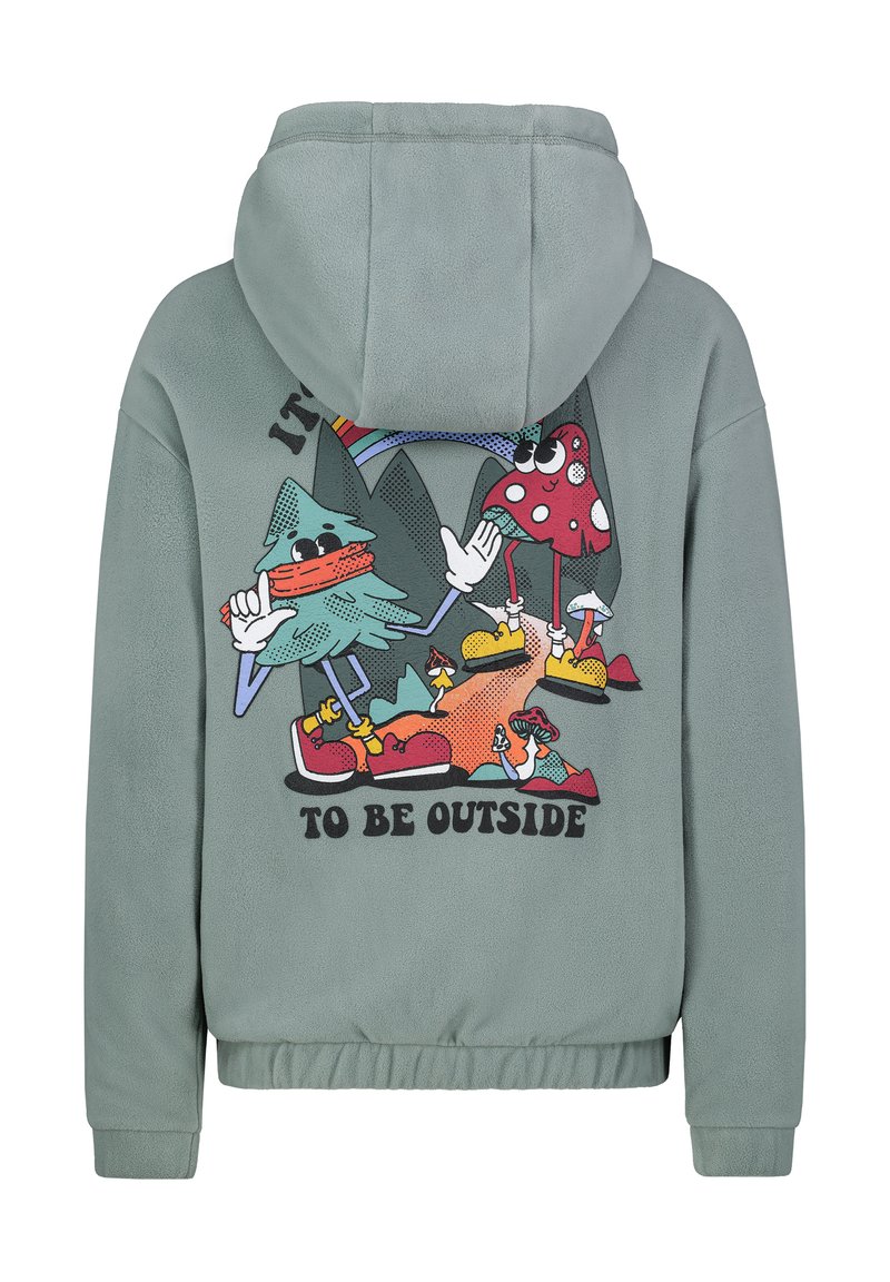 Sublevel MIT BACKPRINT Hoodie middle green/green Zalando