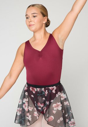 Tanzmuster BALLETT KARLOTTA - Sportrock - schwarz mit blumenprint